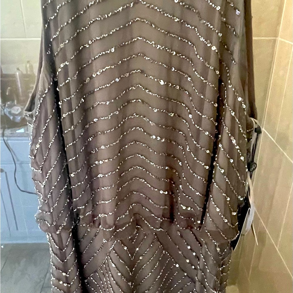 Adrianna Papell Full length Sequin dress. Perfect for Mother of Bride or Groom